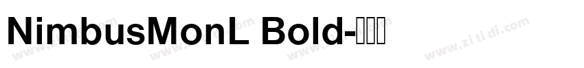 NimbusMonL Bold字体转换